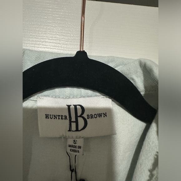 NWT HUNTER BROWN JUMPSUIT LIGHT INDIGO WASH - Picture 4 of 4